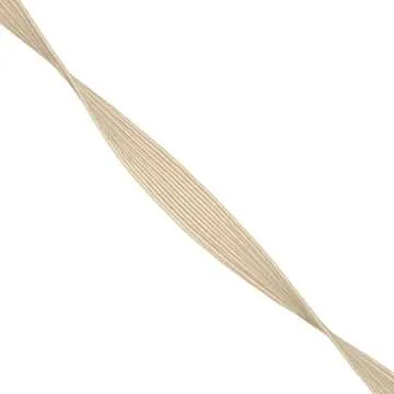 Mandala Crafts Cream Elastic Bands 1/2 Flat Elastic Cord Stretch Strap - 12mm 20 Yds Roll of Elastic Straps Braided Elastic Band - 1 2 Inch Elastics for Sewing and Elastic Crafting