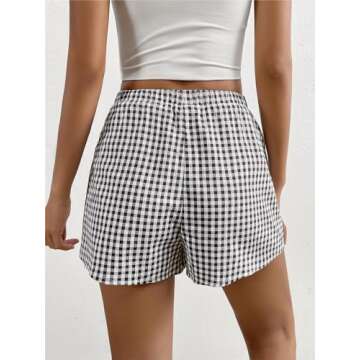 SOLY HUX Women's Y2K Boxer Shorts - Comfortable High Waisted Summer Style