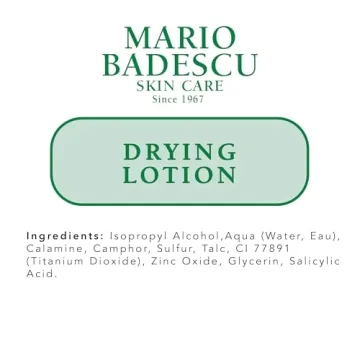 Mario Badescu Drying Lotion for All Skin Types| Blemish Spot Treatment with Salicylic Acid and Sulfur | Dries Surface Blemishes | 1 Fl Oz