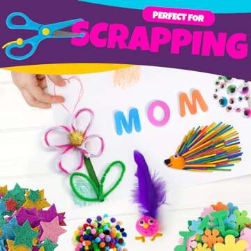 Blue Squid 2000+ Piece Craft Supplies for Kids