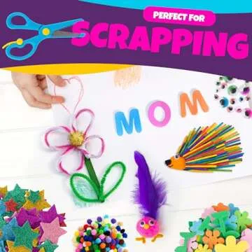 Blue Squid 2000+ Piece Craft Supplies for Kids