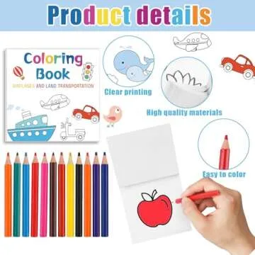 Mini Coloring Books for Adults 5 Pcs Variety Pack