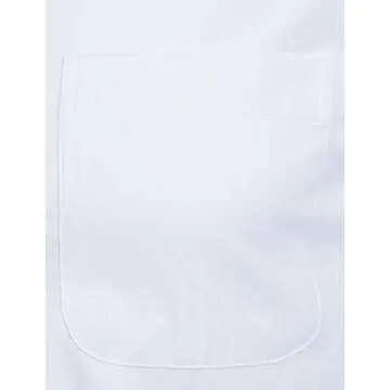 ZEROYAA Men's Long Sleeve Dress Shirt Solid Slim Fit Casual Business Formal Button Up Shirts with Pocket ZSSCL01 White XX-Large