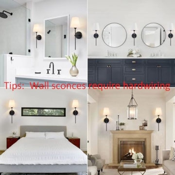 KUAUGST Elegant Wall Sconces Set of 2 for Any Room