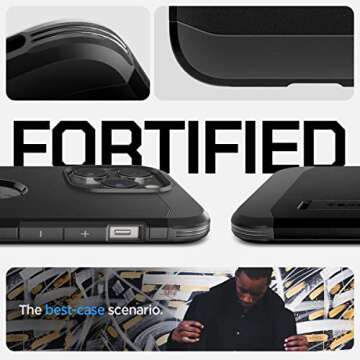 Spigen Tough Armor MagFit Designed for iPhone 14 Pro Max Case (2022) [Kickstand] [Military-Grade Protection] Compatible with MagSafe - Black