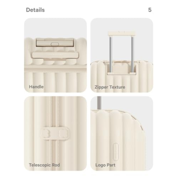 artrips Lightweight Hardside Luggage with Spinner Wheels & TSA Lock