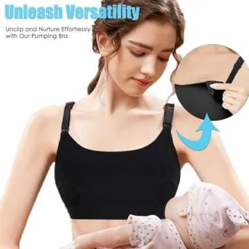 Hands-Free Pumping Bra for Comfortable Nursing and Pumping