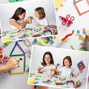 2000+ Piece Jumbo Arts & Crafts Kit - Fun for Everyone!