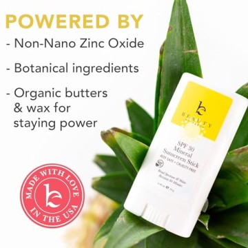 SPF 30 Mineral Sunscreen Stick Safe for Sensitive Skin