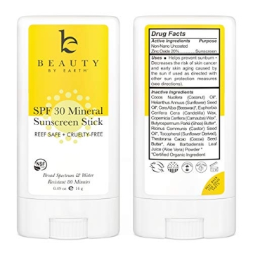 SPF 30 Mineral Sunscreen Stick Safe for Sensitive Skin