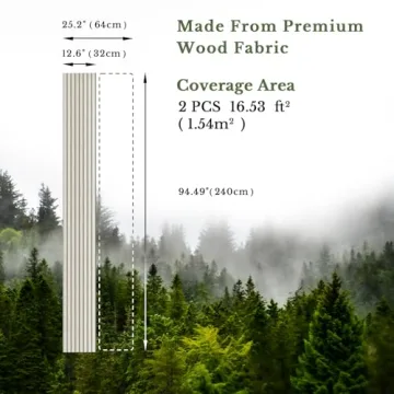 MISSDAY Wood Slat Acoustic Wall Panels for Home Decor