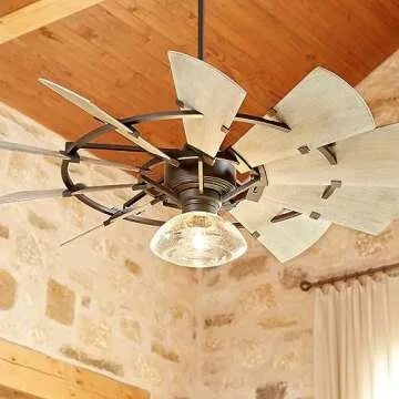 Quorum 97215-86 Indoor Ceiling Fan in Oiled Bronze