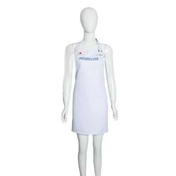 VOREAD White Apron Halloween Costume with Headband