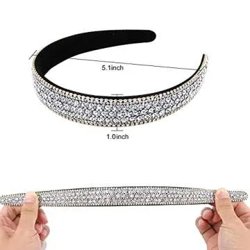 Stylish Wecoe Rhinestone Headband for Women and Girls