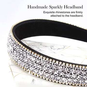 Stylish Wecoe Rhinestone Headband for Women and Girls