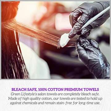Premium Black Bleach Proof Towels for Salon and Gym