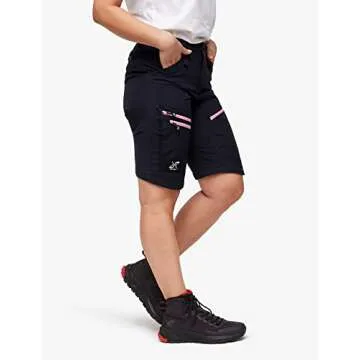 RevolutionRace Women's RVRC GP Pro Zip Off Pants, Durable, Ventilated and Convertible Pants for All Outdoor Activities, Peacemaker/Orchid Smoke, XL