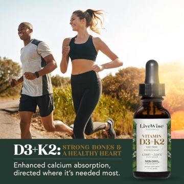 Vitamin D3 with K2 Liquid Drops for Health Support