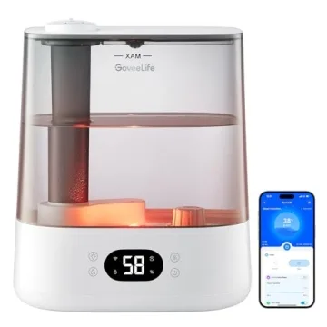 GoveeLife Smart Humidifiers for Bedroom, 6L Cool Mist Top Fill for Large Room, Humidity Sensor, Auto...