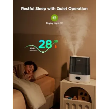 GoveeLife Smart Humidifiers for Bedroom, 6L Cool Mist Top Fill for Large Room, Humidity Sensor, Auto Mode, Schedule, 60H Quiet Runtime, WiFi Humidifier Essence Diffuser for Baby Plant, Work with Alexa