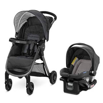 Graco FastAction SE Travel System Foldable Stroller Car Seat