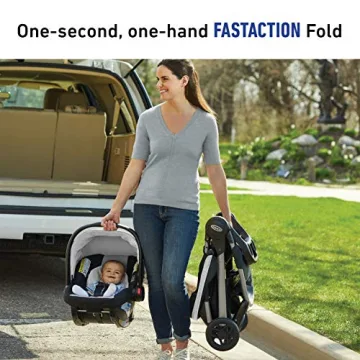 Graco FastAction SE Travel System Foldable Stroller Car Seat