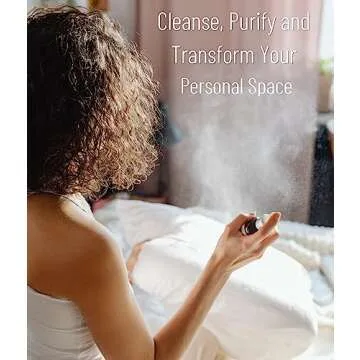 White Sage Smudge Spray for Energy Clearing & Purification - A Clean, Safe Alternative to Burning Sage - 100% Pure Salvia Apiana - Crystal Infused - 4 oz.