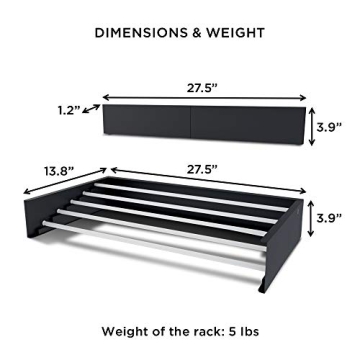 Step Up 28-INCH White Wall Mounted Laundry Drying Rack