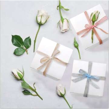 Jucoan 100 Pack White Gift Boxes for All Occasions