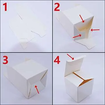 Jucoan 100 Pack White Gift Boxes for All Occasions