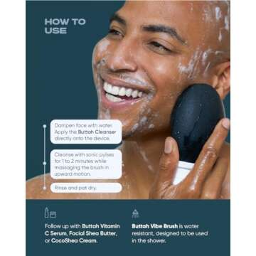 Buttah Vibe Cleansing Brush - Sonic Face Brush for Radiance