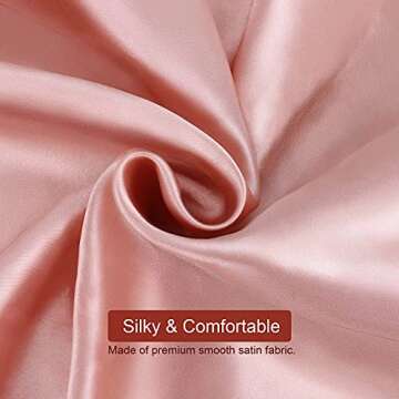 Atudew Satin Bonnet, 2PCS Silk Bonnet, Hair Bonnet for Black Women for Curly Hair Sleeping, Silk Sle...