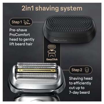 Braun Series 9 PRO+ Electric Shaver, Shaving Kit with 5 Pro Shave Elements and ProComfort Head, SmartCare Center