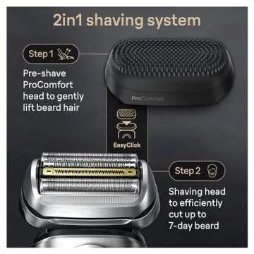 Braun Series 9 PRO+ Electric Shaver, Shaving Kit with 5 Pro Shave Elements and ProComfort Head, SmartCare Center