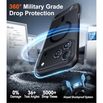 Temdan iPhone 17 Pro Max Case with Kickstand & MagSafe