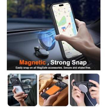 Temdan iPhone 17 Pro Max Case with Kickstand & MagSafe