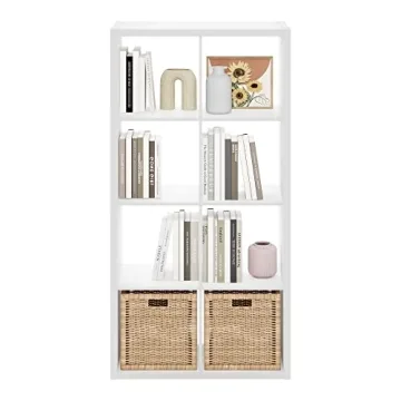 Furinno 8-Cube Storage Organizer for Stylish Home Solutions