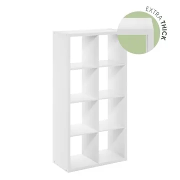 Furinno 8-Cube Storage Organizer for Stylish Home Solutions