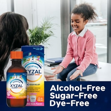 Children's Xyzal Allergy Relief for Kids with Bubble Gum Flavor