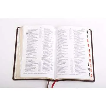 CSB Ultrathin Reference Bible, Brown Genuine Leather, Indexed