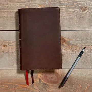 CSB Ultrathin Reference Bible, Brown Genuine Leather, Indexed