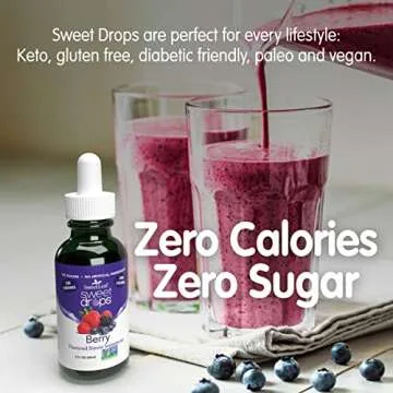 Berry Flavored Liquid Stevia Sweetener with Zero Calories
