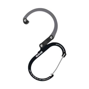 GEAR AID HEROCLIP Carabiner Clip and Hook (Large) for Camping, Backpack, Organization, and Garage, B...