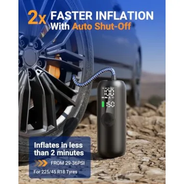 Woowind Portable Tire Inflator for Cars & Bikes