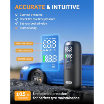 Woowind Portable Tire Inflator for Cars & Bikes