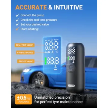 Woowind Portable Tire Inflator for Cars & Bikes