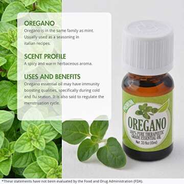 Healing Solutions 10ml Oils - Oregano Essential Oil - 0.33 Fluid Ounces