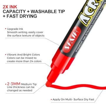 SFAIH Acrylic Creative Markers for Art & Crafting