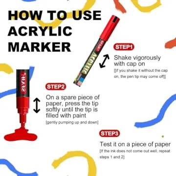 SFAIH Acrylic Creative Markers for Art & Crafting