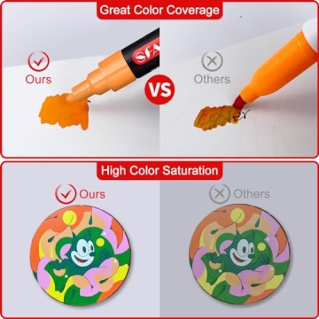 SFAIH Acrylic Creative Markers for Art & Crafting